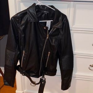 Pleather Moto Jacket